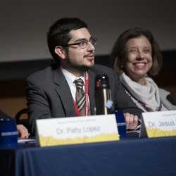 The Laboratory celebrated the end of Hispanic Heritage Month, which lasted from September 15 to October 15, with a panel of Latinx speakers who spoke about Hispanic and Latinx contributions to STEM. Photo: Glen Cooper