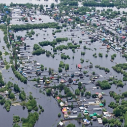 Students in the College of Information Sciences and Technology have developed a computer model that could help classify images of disaster scenes, such as a flood, to aid emergency response. Image: Vladimir Melnikov - Adobe Stock