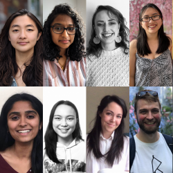 Headshots of 12 people who were awarded Fulbright Fellowships.