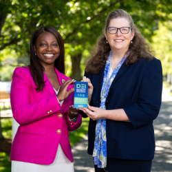 Sharon Clarke, the Human Resources Department’s employee relations and leaves manager, and Sarah Larson, the deputy director of the Human Resources Department, attended the Disability:IN conference in July to accept the award on behalf of the Laboratory.