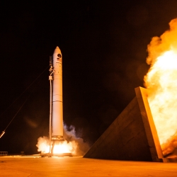 SensorSat was launched and deployed into orbit from this Minotaur IV rocket. Photo courtesy of Orbital ATK