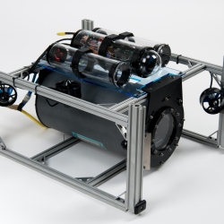 The Laboratory's novel optical communication system was integrated on a robotic undersea vehicle.