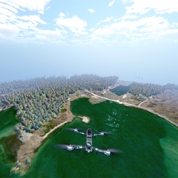 Simulation of a flight test