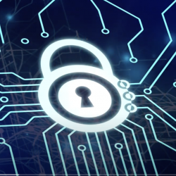 an illustration of a key lock protecting lines and nodes.