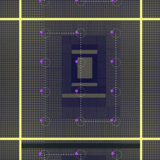 An illustration of electronic oscillator on a chip