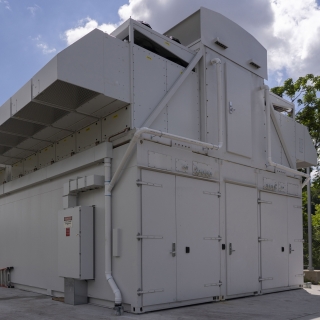 A photo of the outside of a storage faciilty for the computing system.