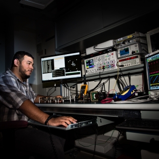 AFCEA intern Darian Rivera spent his summer in our Active Optical Systems Group, modifying firmware in an existing camera to calculate a real-time centroid.