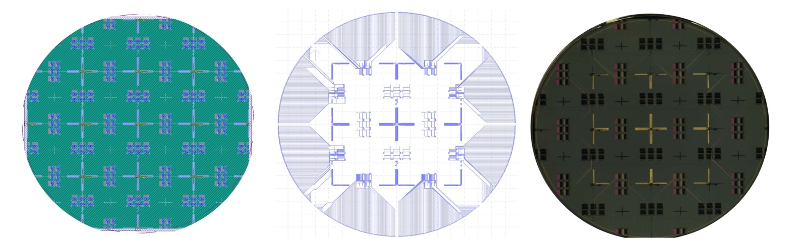 Illustration of three stages of decision-tree optimization for the fabric.
