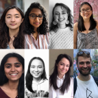 Headshots of 12 people who were awarded Fulbright Fellowships.