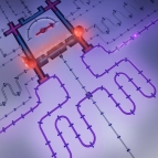 This image shows a module composed of superconducting qubits that can be used to directionally emit microwave photons. Image: Krantz NanoArt