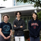 The image above shows the 2024 interns: Mellanie Rodriguez (left), Drew Michaeli (middle), and  Anna Wang (right).