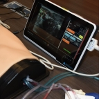 an AI-enhanced device is tested on a manikin